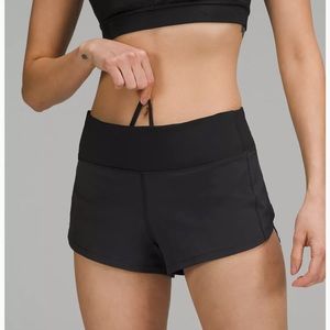 Lululemon Black Speed Shorts 2.5 Inseam Size 4